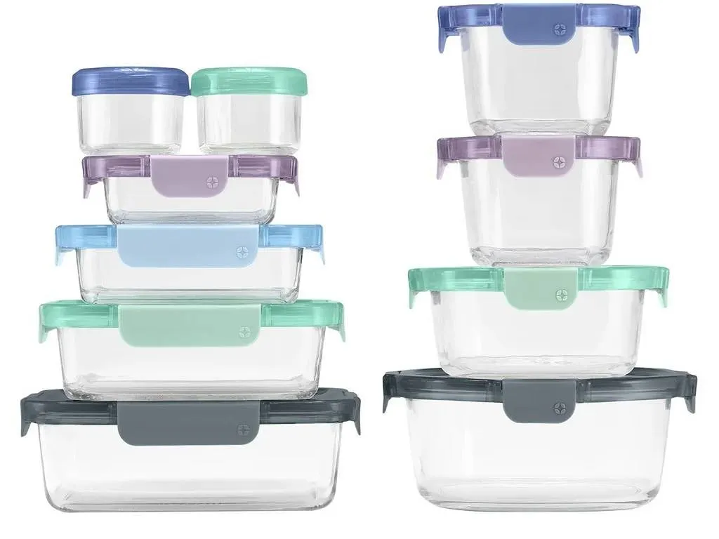 Ello 20-Piece Glass Food Storage Set