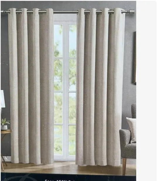Beautyrest Black 100% Blackout Curtains 52"x90"