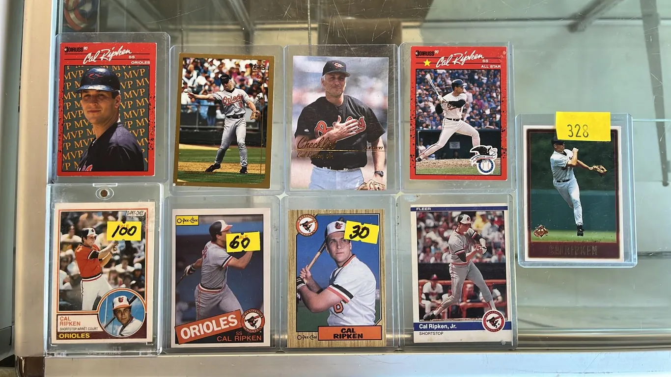 (9) ASSORTED CAL RIPKEN BASEBALL CARDS