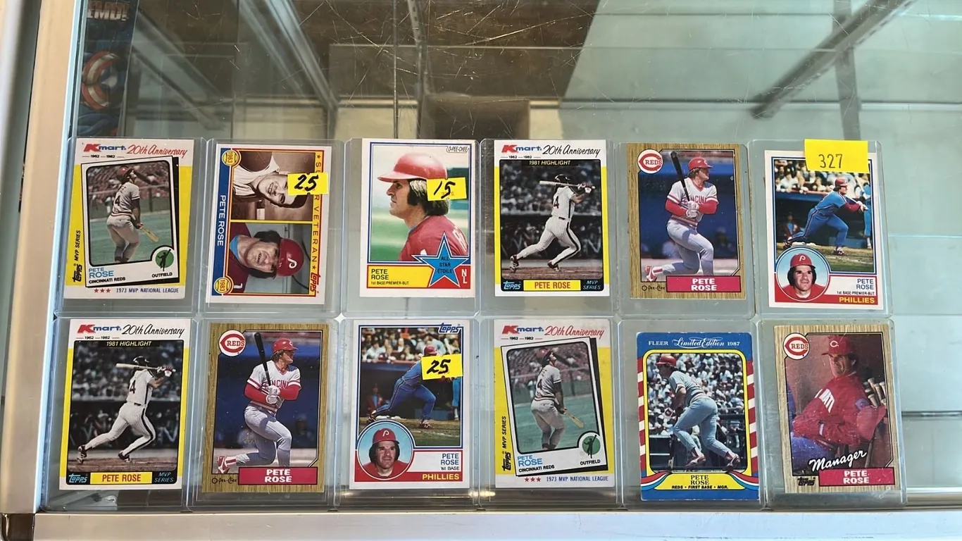 (12) ASSORTED PET ROSE BASEBALL CARDS