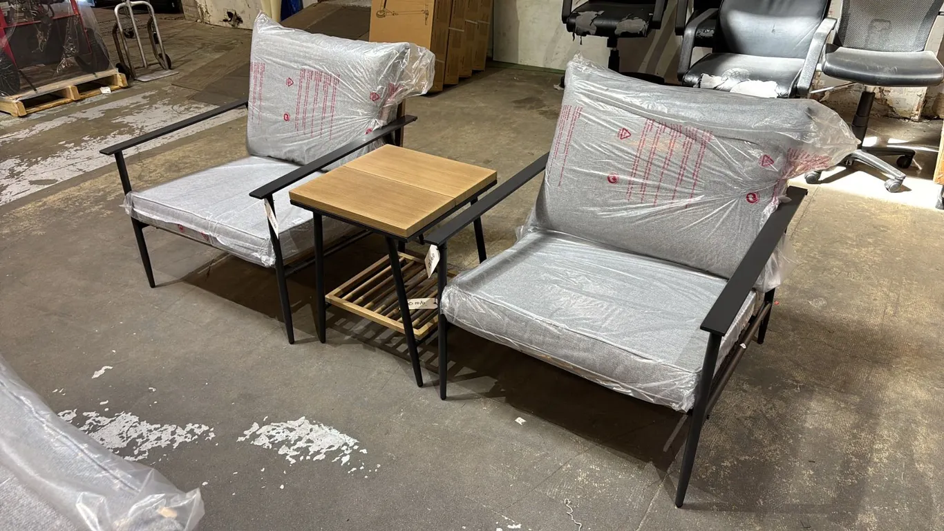 *NEW ASSEMBLED* 101 STORIES COLLECTION VEYLIN 3-PC PATIO SET