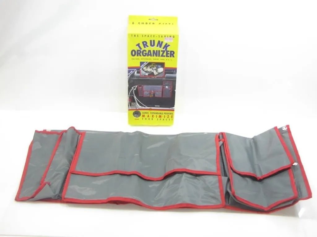SEAT-MOUNTED TRUNK ORGANIZER IN ORIGINAL BOX