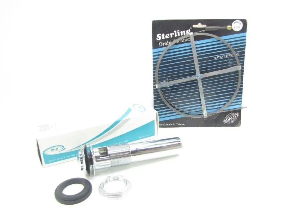 DRAIN CLEANING TOOL + SINK CLICKER PUSH PLUG