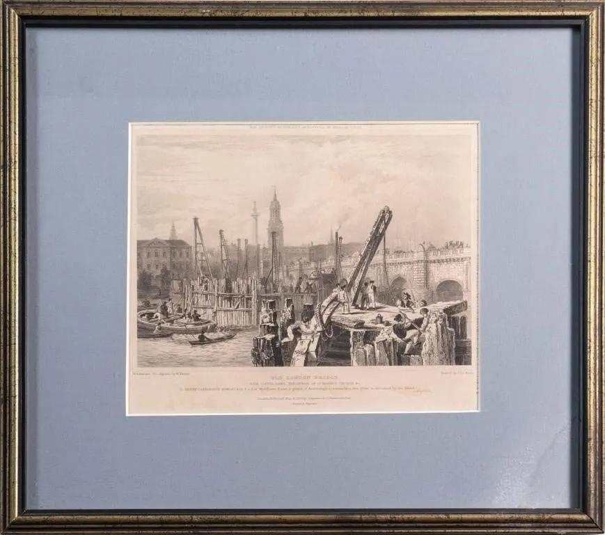 J. LE KREUX & W.H.BARTLETT "OLD LONDON BRIDGE"