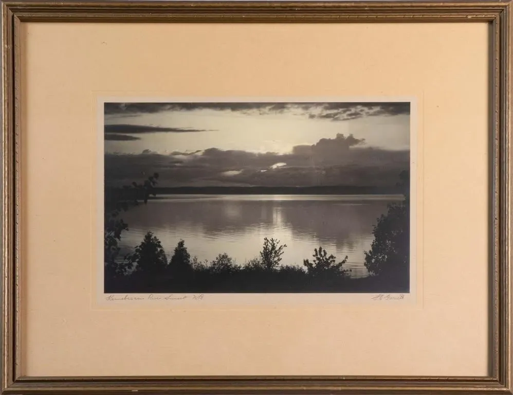 F.E. GARRETT "KENNEBECASIS RIVER SUNSET"