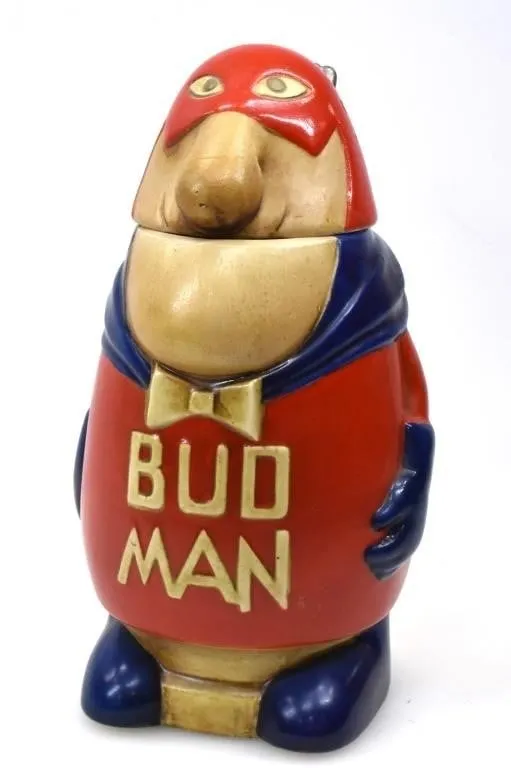 "BUD MAN" CERAMARTE BEER STEIN
