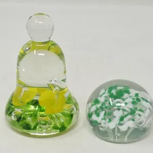 Signed Joe St Clair Glass Paper Weight