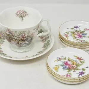 Royal Doulton "Summer" Teacup & Saucer Lot
