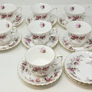Royal Albert "Lavender Rose" Teacups & Saucers