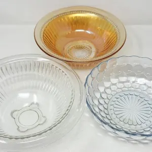 Peach Lustre Mixing Bowl Lot