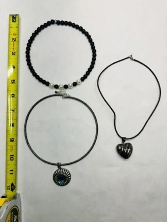 3 Choker Style Necklaces