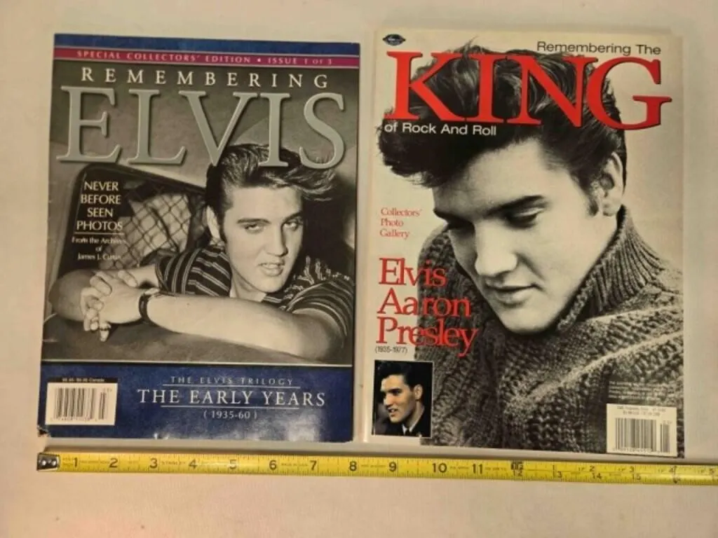 2 Elvis Commemorative magazines