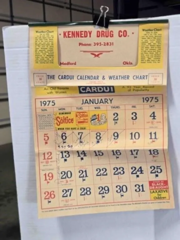 1975 Cardui Calendar & Ode to Grandmas (3 copies)