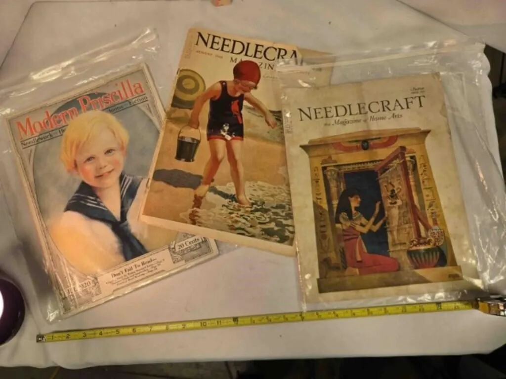 3 Antique & Vintage Needlecraft magazines