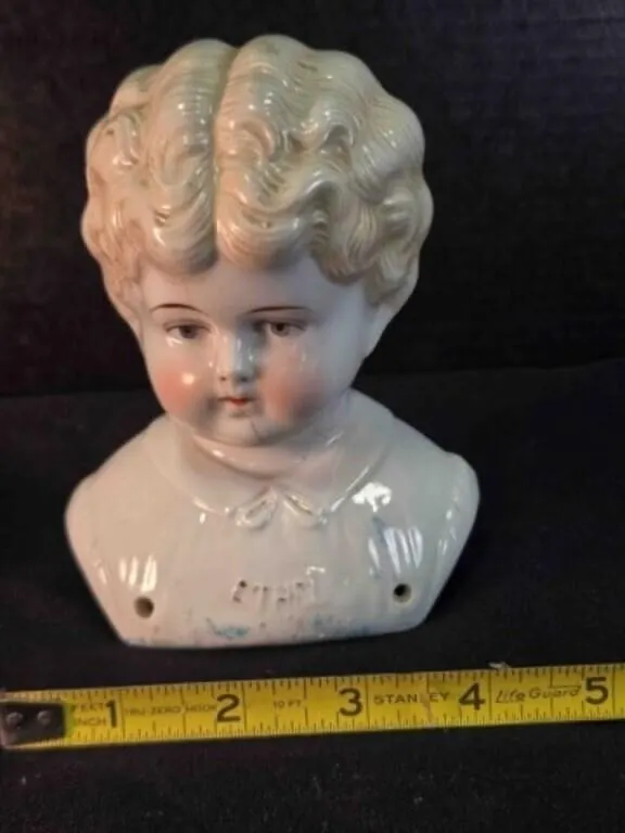 Antique German China doll shoulder & head