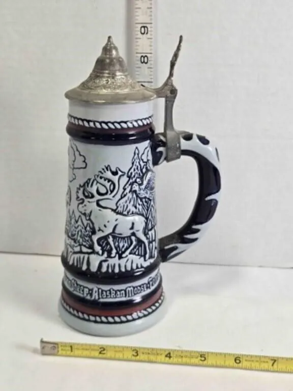 Beer stein, 9" tall, Avon collectible