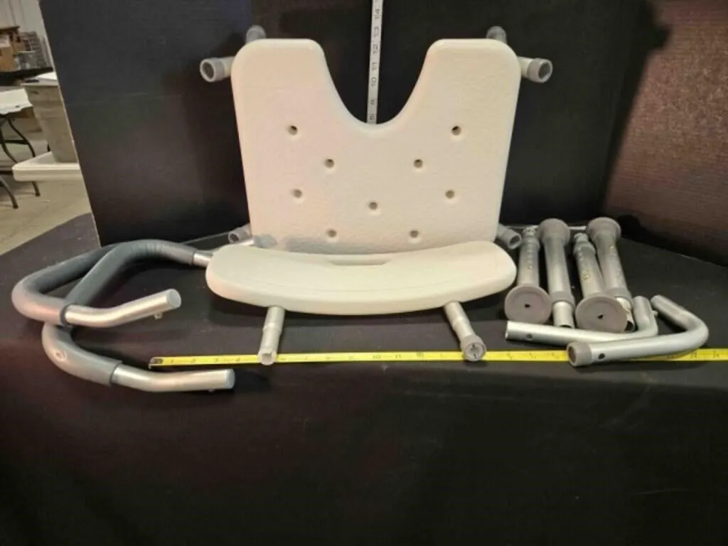 Hygienic bath seat w/back & arms