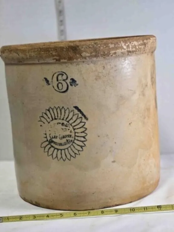 Coffeyville KS Pottery 6 gallon crock