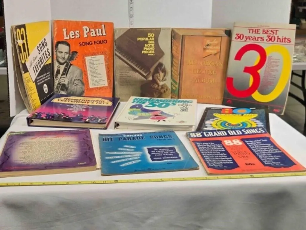 11 music & song books