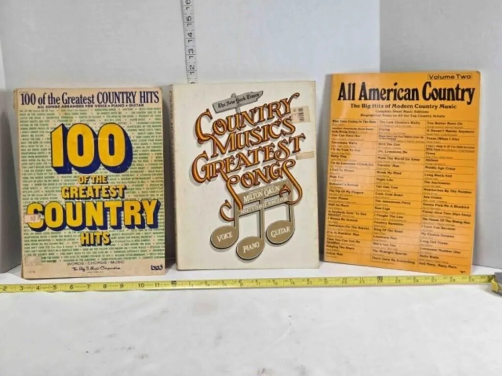 3 Country Music Songbooks