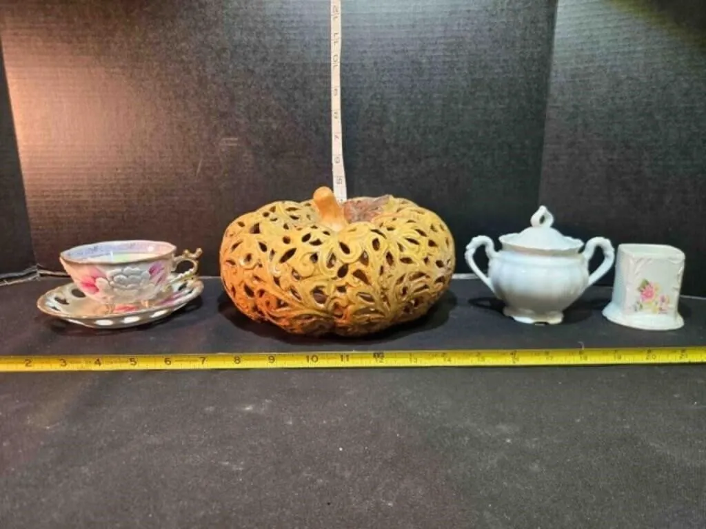 Jack O'Lantern; match holder; China cup