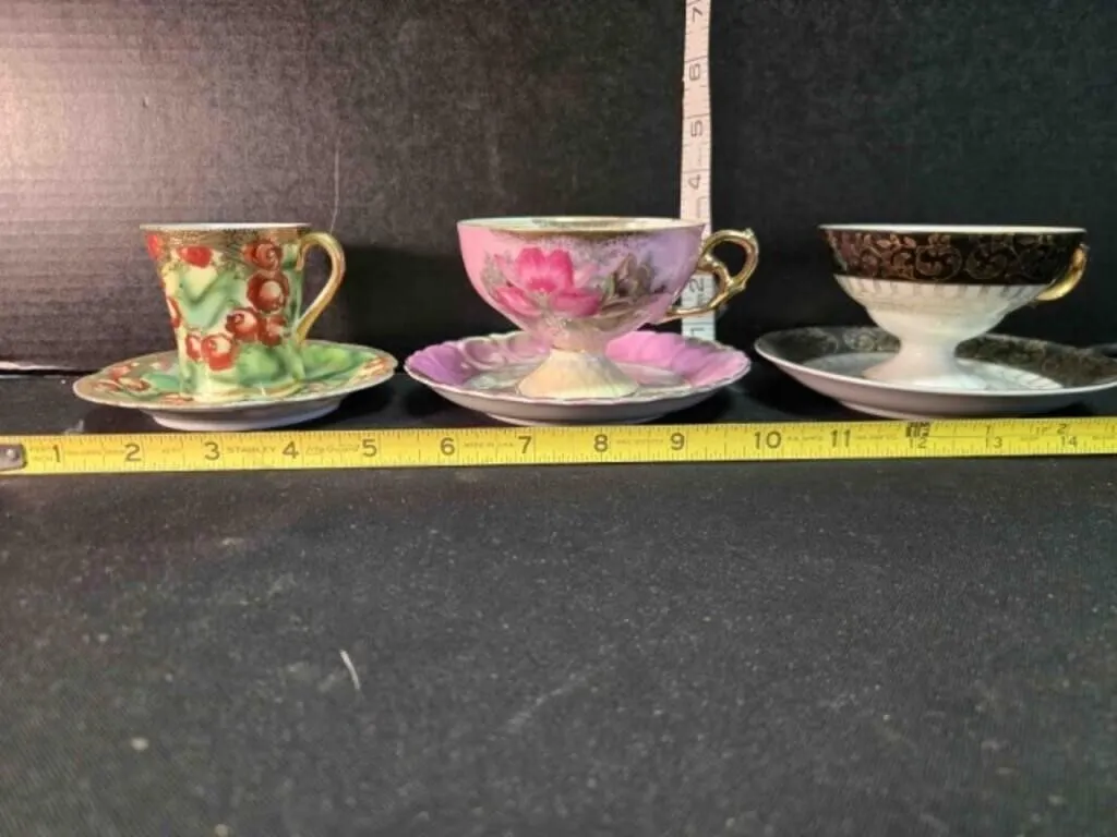 3 China cups & saucers