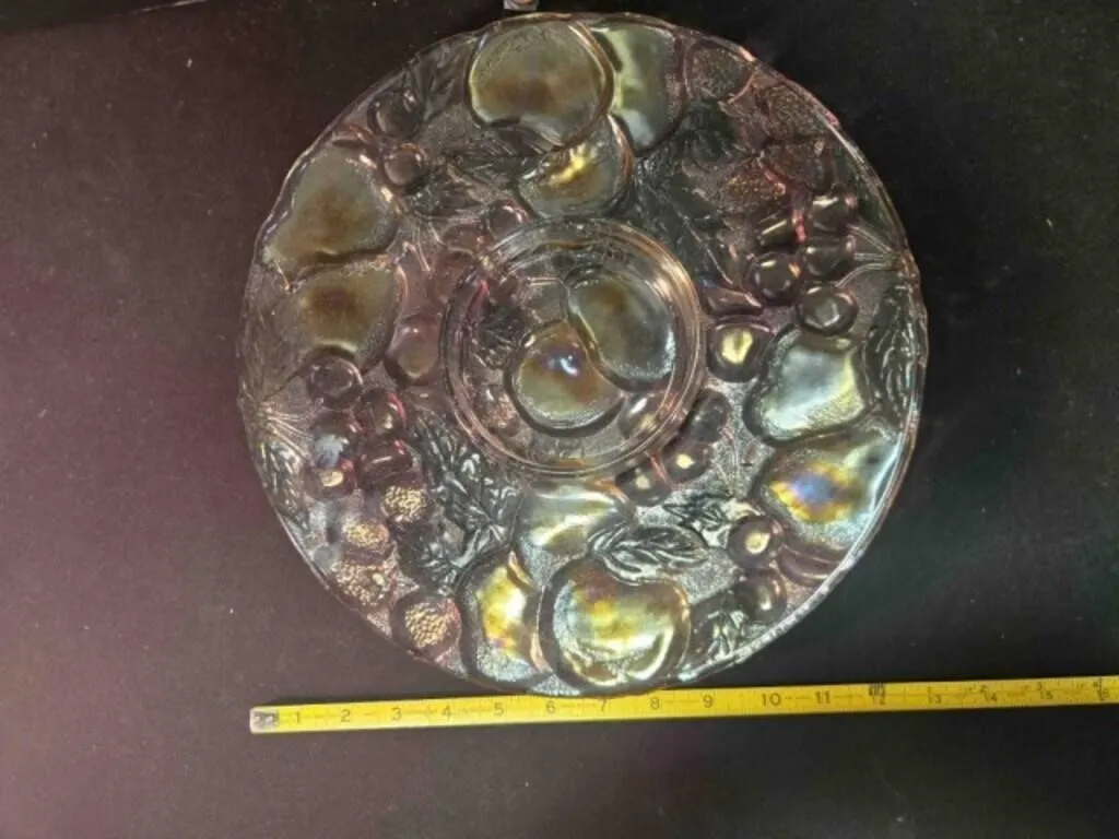 Relish tray, 13" across