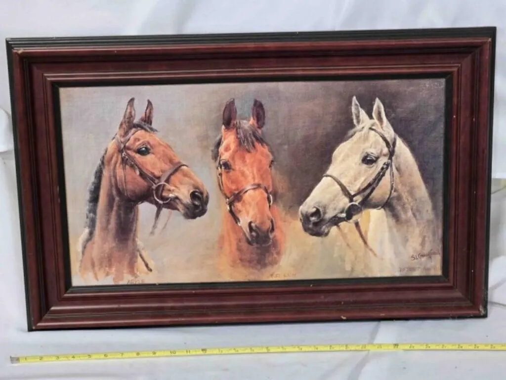 We Three Kings framed print, 30�"x19" frame