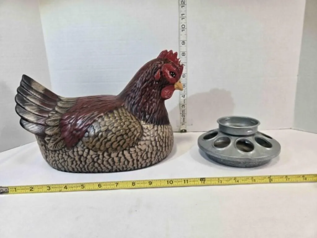 Chicken figure & chicken waterer