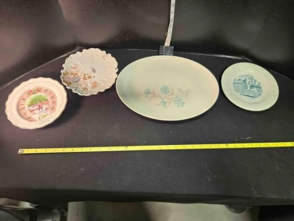 13" platter, 3 saucers