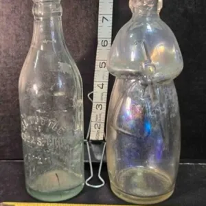 Carrie Nation figurine bottle, J.L. Tuttle bottle