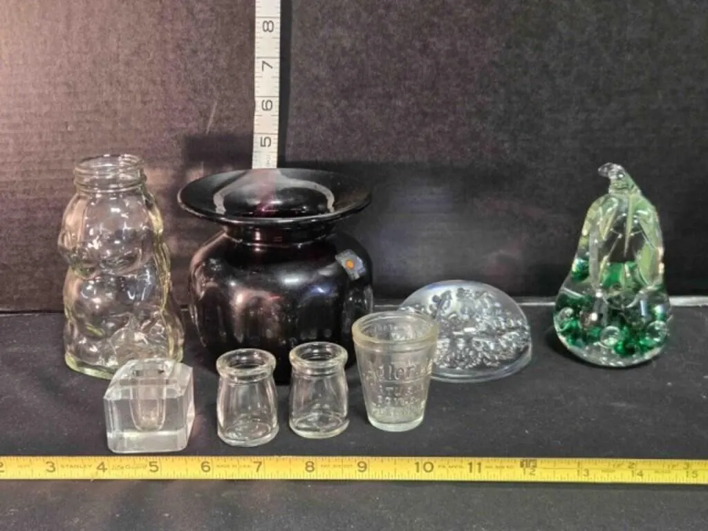 Laxative measuring cup, vase, glassware