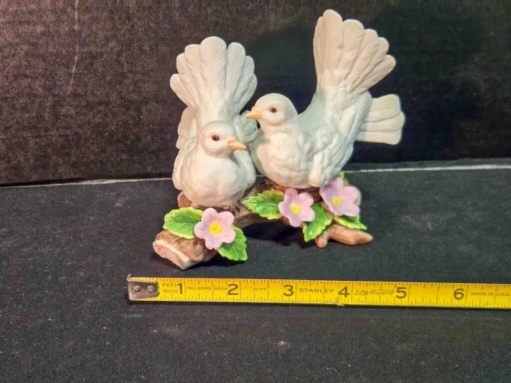 Courtship Love Doves porcelain figurine
