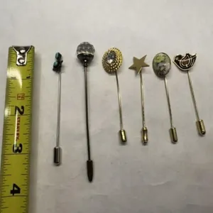 6 Vintage Stick Pins Lapel Pins