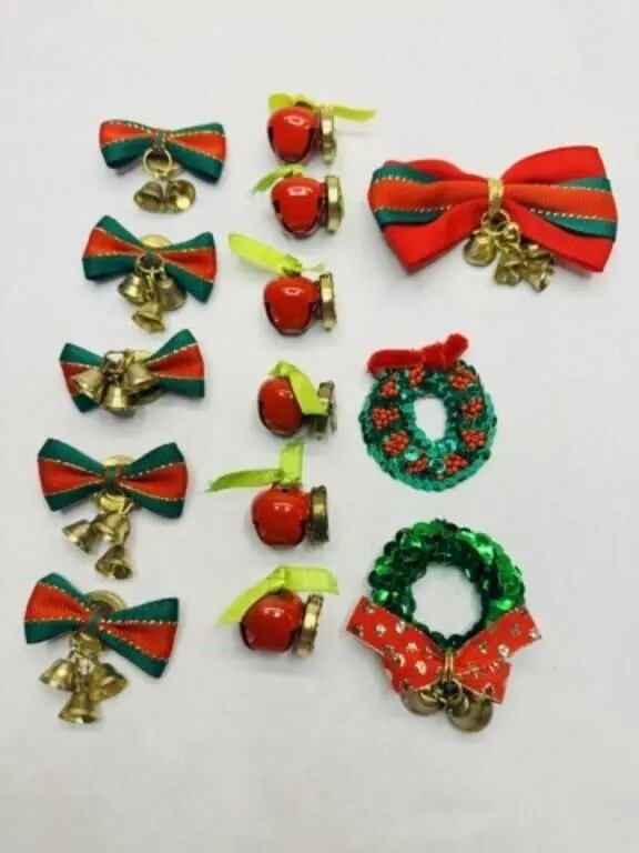 Christmas Bell Button covers-2 different sets, han