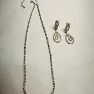925 Silver Italian Sterling Chain 17" marked 925 M