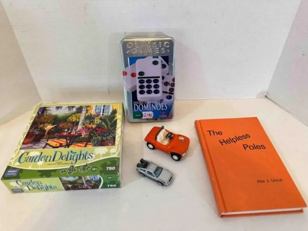 Set of Dominoes, Tonka Dune Buggy, Puzzle unopened