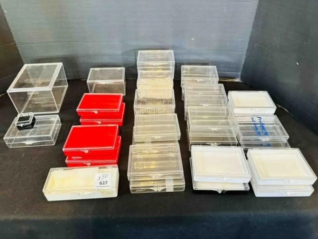 30 Sports Card Acrylic Snap Boxes