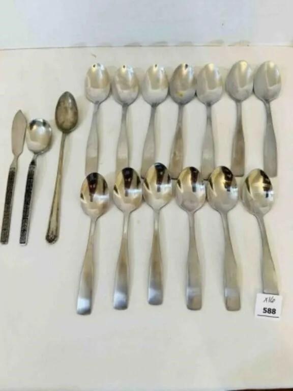 16pcs Tablespoons, butter knife, teaspoon