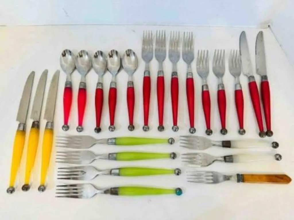 24 pcs Flatware Silverware-negative for Bakelite