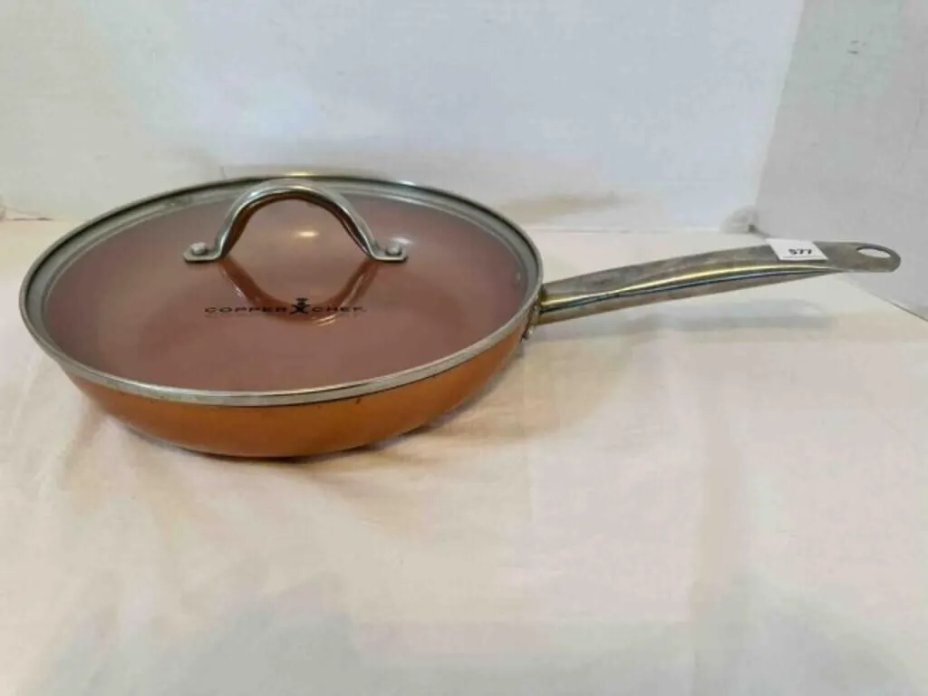 Copper Chef 10" Skillet w/Lid-used lightly