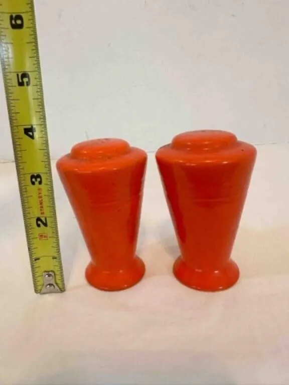Homer Laughlin Harlequin Orange Salt Pepper Shaker