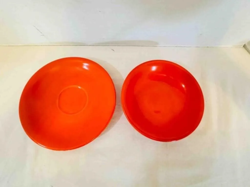 Sunset Pottery Saucer & Berry bowl