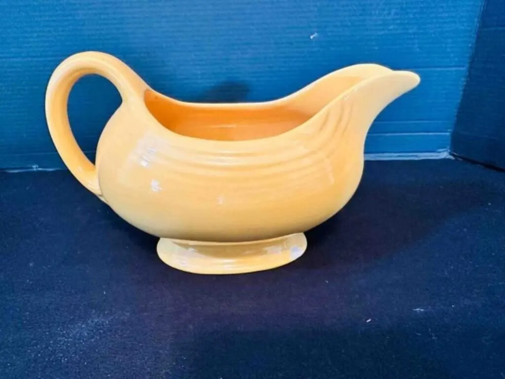 Yellow Fiesta Footed Gravy Boat