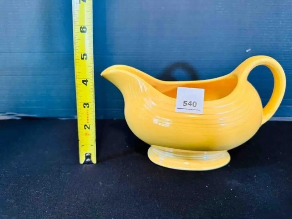 Yellow Fiesta Footed Gravy Boat