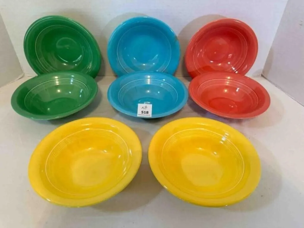 8 Harlequin? Unmarked Cereal Bowls 6.25"