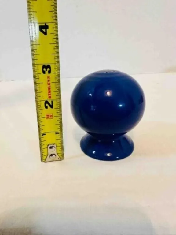 Fiesta Ball Salt Pepper Shaker in cobalt Blue