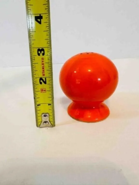 Fiesta Ball Salt Pepper Shaker in Orange