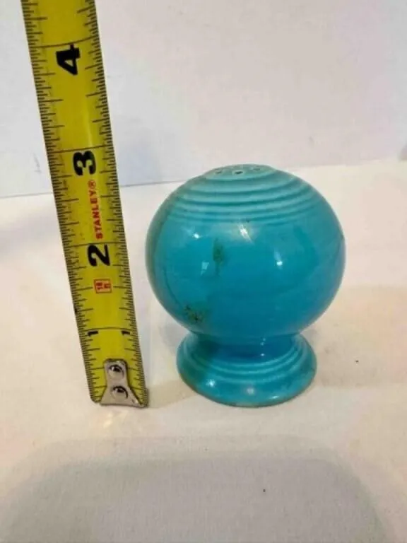 Fiesta Ball Salt Pepper Shaker in Turquoise
