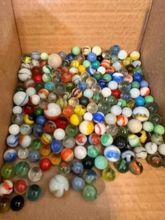 2lbs of Marbles-some glow, some shooters, a few